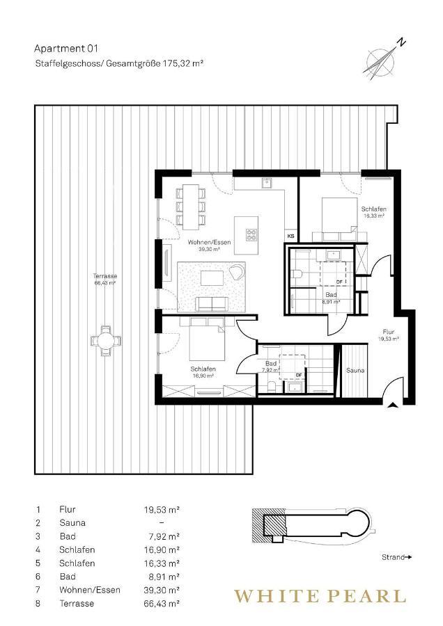 White Pearl Apartment 4 01 Тіммендорфер-Штранд Екстер'єр фото